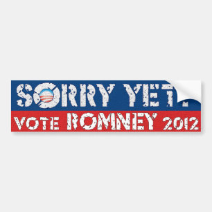 Ledset ännu? Rösta Romney Bildekal