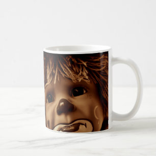 Ledset clowndockaansikte kaffemugg