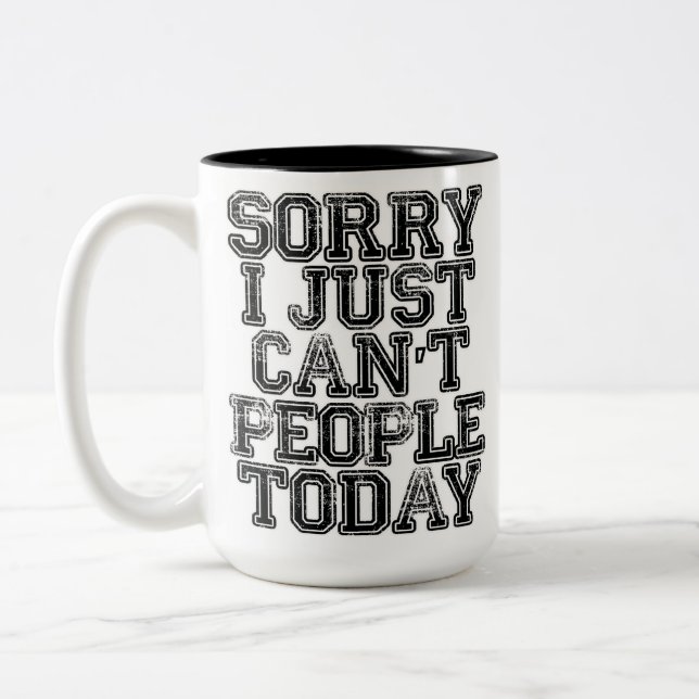 Ledset I precis kan inte bemanna i dag Två-Tonad Mugg (Vänster)