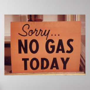 Ledset inget gasa i dag, vintage70-tal poster