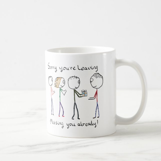 Ledset lämnar du arbete kaffemugg (Höger)