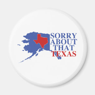 Ledset om den Texas - Alaska pride Magnet