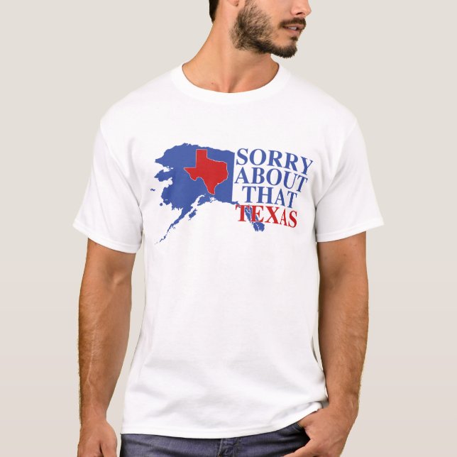 Ledset om den Texas - Alaska pride T-shirt (Framsida)