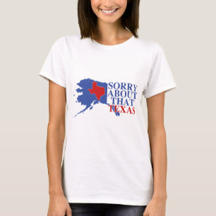 Ledset om den Texas - Alaska pride T Shirt