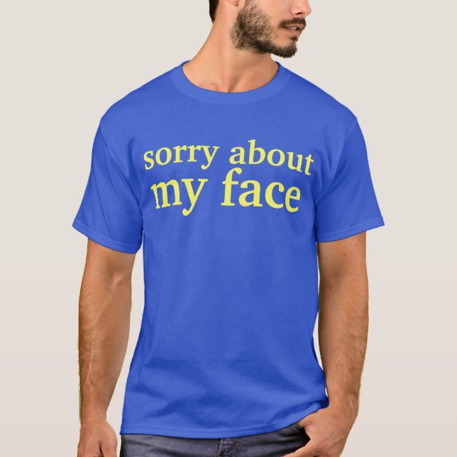 ledset om mitt ansikte tee shirt (Framsida)