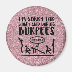 Ledsna Burpee (glitter) Magnet