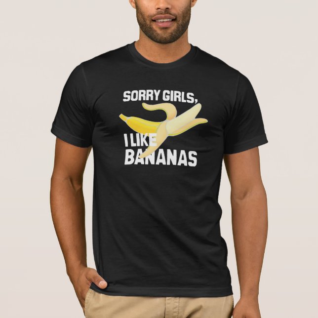 LEDSNA FLICKOR GILLAR JAG BANANER - VIT - .PNG TEE SHIRT (Framsida)
