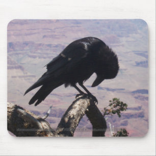 Ledsna korpsvarta Mousepad Musmatta