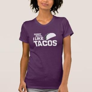 LEDSNA POJKAR GILLAR JAG TACOSEN - VIT - .PNG T SHIRT