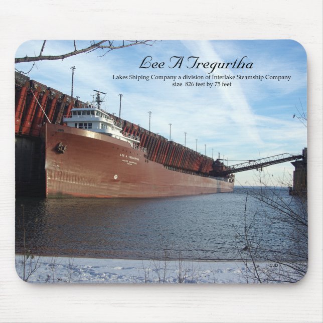 Lee A.Tregurtha Marquette mousepad Musmatta (Framsidan)