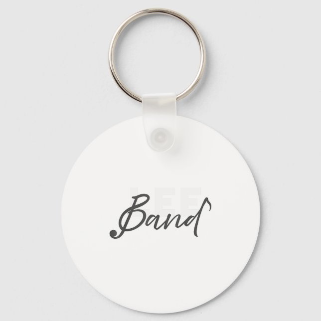 Lee Band Booster New Logo Red Only  Nyckelring (Framsida)