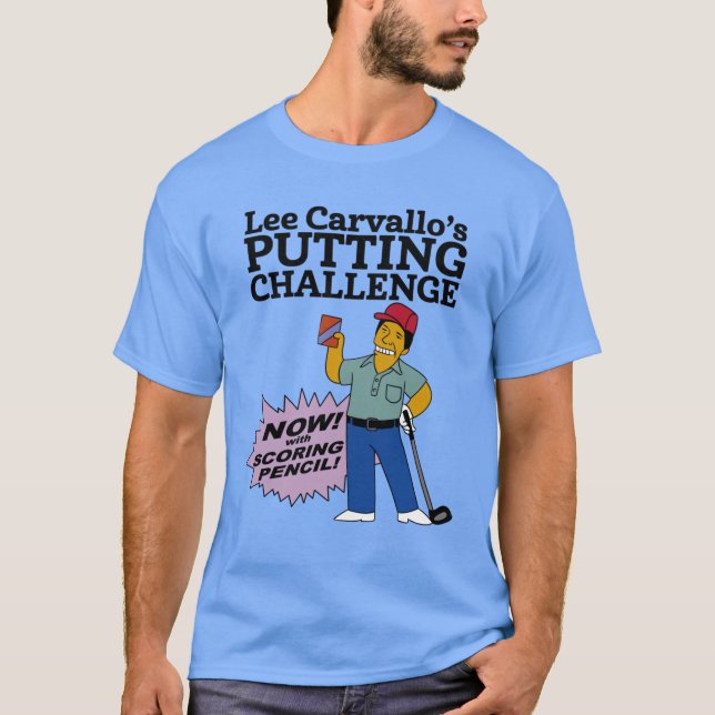 Lee Carvallos Putting Challenge funny family vinta T Shirt (Framsida)