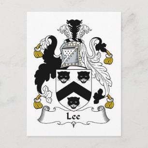 Lee Family Crest Vykort