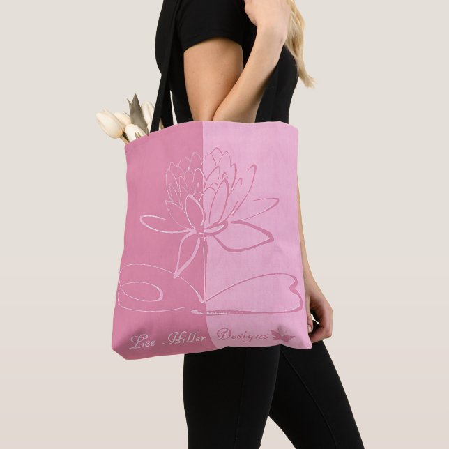 Lee Hiller Designs Accents Rosa på Rosa Tygkasse (Närbild)