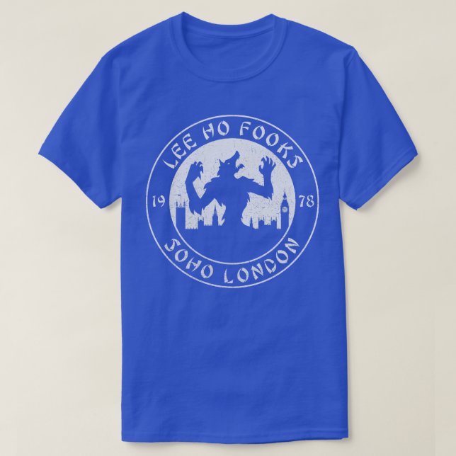 Lee Ho Fooks Soho London 1978 Warren Zevon Werewol T Shirt (Design framsida)