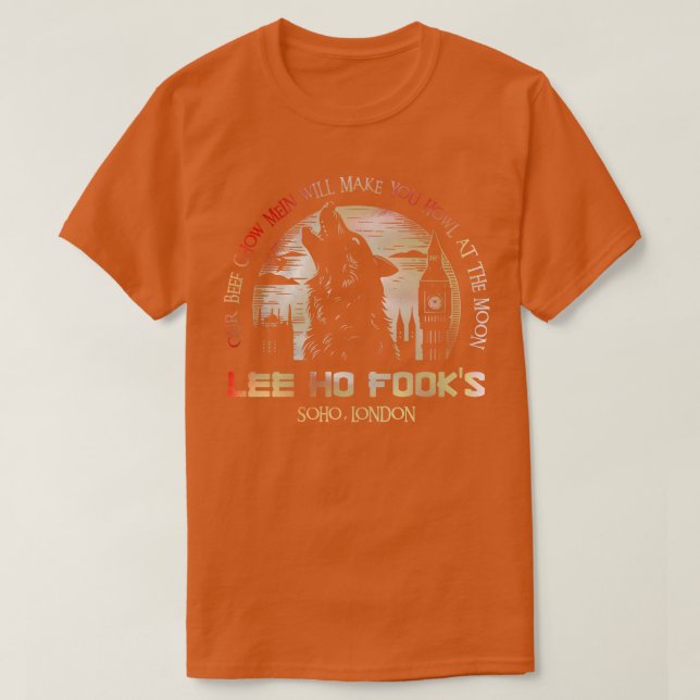 Lee Ho Fooks Soho London 1978 Warren Zevon Werewol T Shirt (Design framsida)