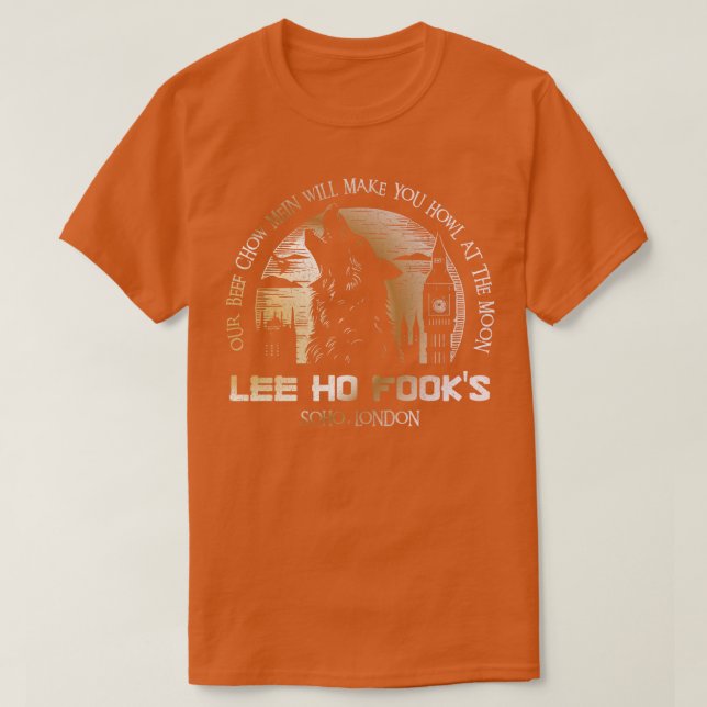 Lee Ho Fooks Soho London 1978 Warren Zevon Werewol T Shirt (Design framsida)