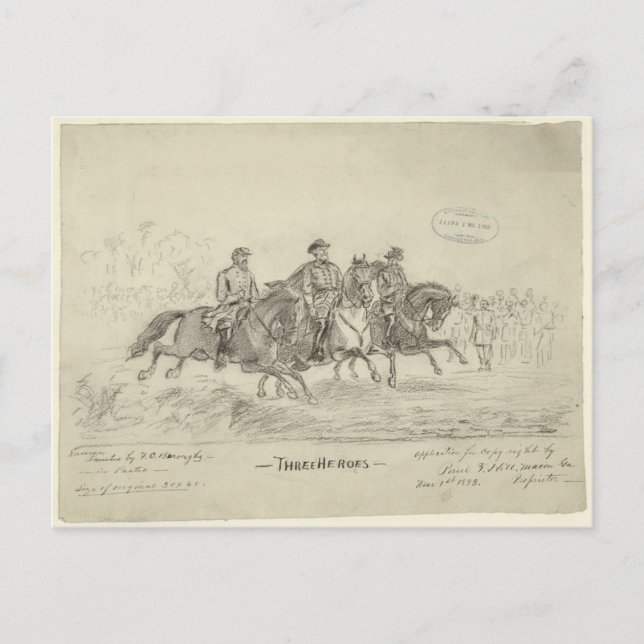 Lee, Jackson, Stuart Vykort (Framsida)