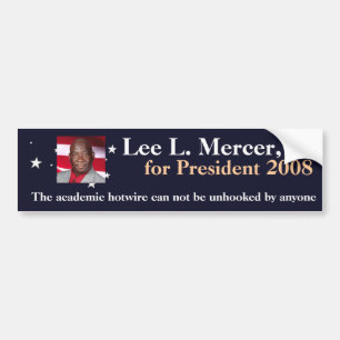 Lee L. Mercer, jr. för presidenten 2016 Bildekal