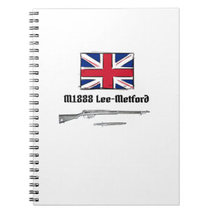 Lee Metford P1888 Rifle British Anteckningsbok