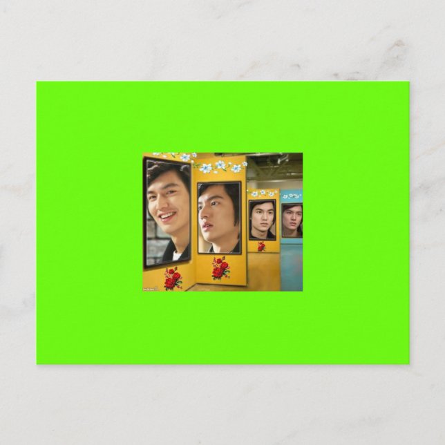 Lee min ho fläkt för alltid vykort (Framsida)