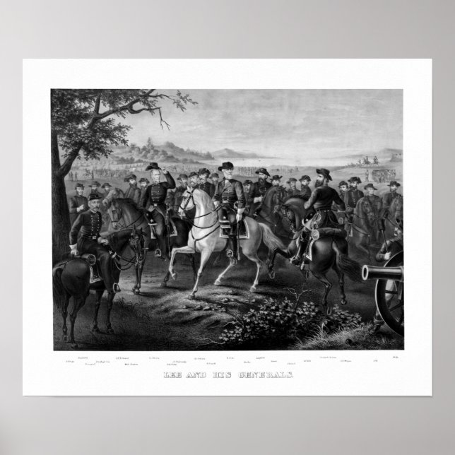 Lee och Hans Generals Poster (Framsidan)