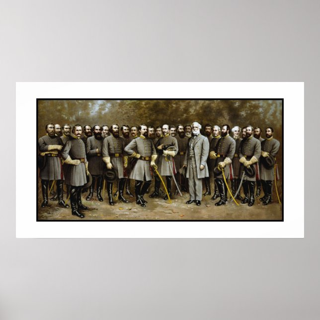 Lee och Hans Generals Poster (Framsidan)