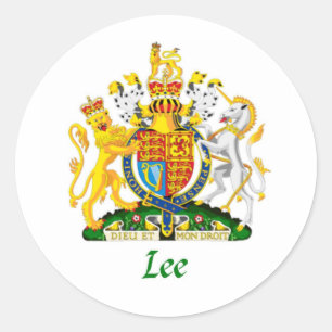 Lee Shield of Underbar Britain Runt Klistermärke