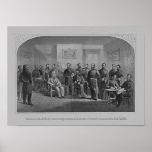 Lee som kapitulerar på Appomattox -- Inbördeskri Poster