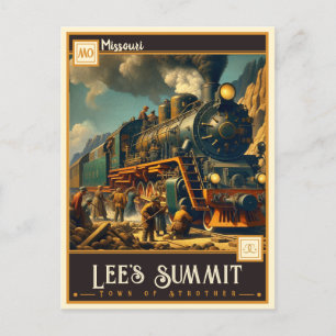 Lee-toppmötet, Missouri VINTAGE Vykort