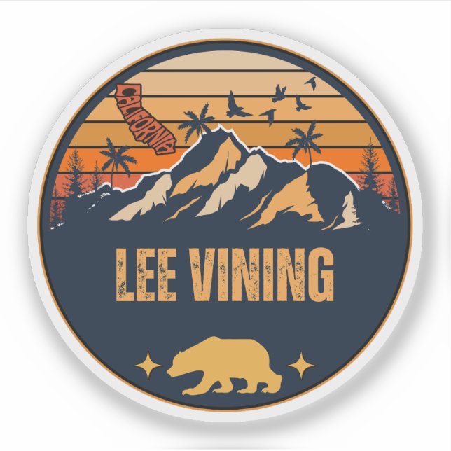 Lee Vining, Kalifornien Klistermärken (Framsida)