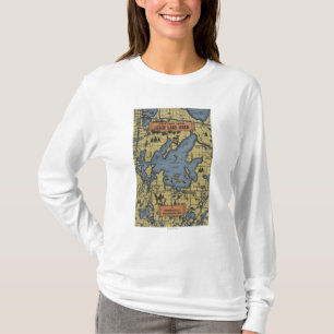 Leech sjöområde, Minnesota - stora brevplatser T-shirt