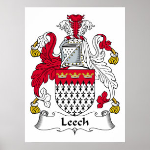 Leechfamiljvapensköld Poster