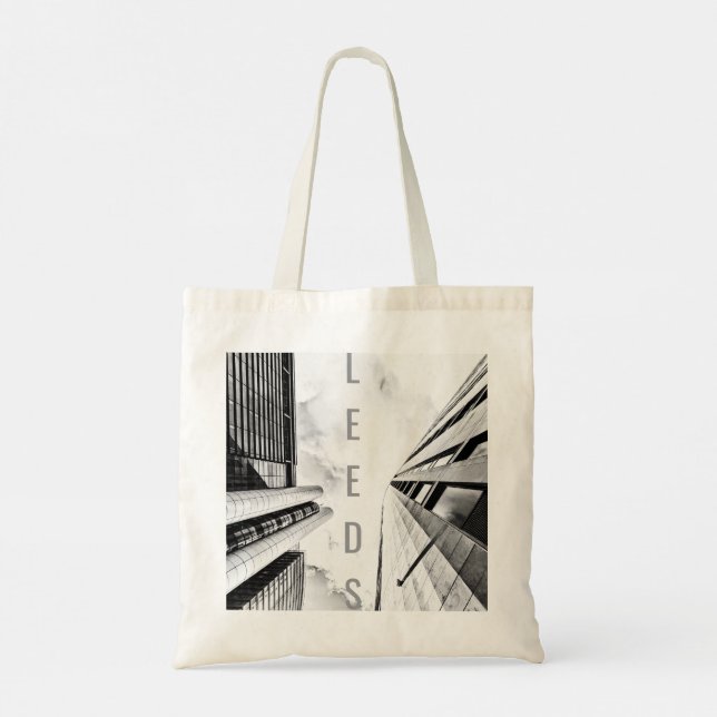 Leeds byggnad Tote Bag Tygkasse (Baksida)
