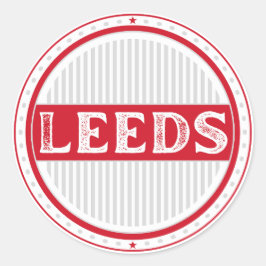 Leeds City Pride Emblem – engelsk identitet Runt Klistermärke
