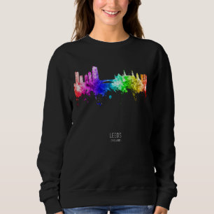 Leeds England Siluett Skyskrapor T Shirt