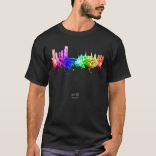 Leeds England Skyline Skyscrapers T Shirt