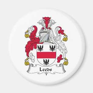 Leeds familjvapensköld magnet