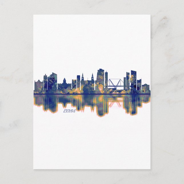 Leeds Skyline Inbjudan Vykort (Framsida)