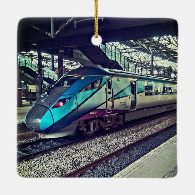 Leeds station julgransprydnad keramik (Baksida)