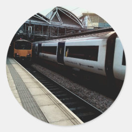 Leeds station runt klistermärke