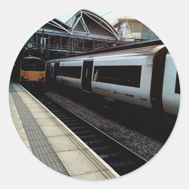 Leeds station runt klistermärke (Framsida)