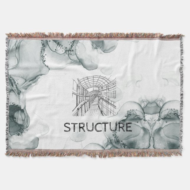 Leeds Tone Watercolor Blanket Filt (Framsidan)