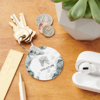 Leeds Tone Watercolor Nyckelring