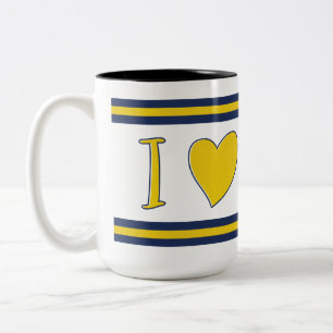 Leeds United, I Kärlek Koch 15oz Mugg - Leeds fläk