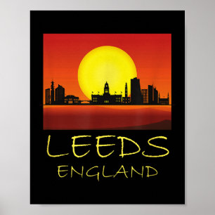 Leeds Yorkshire England Förenade kungariket Britis Poster