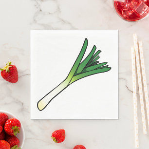 Leek Vegetable Pappersservett