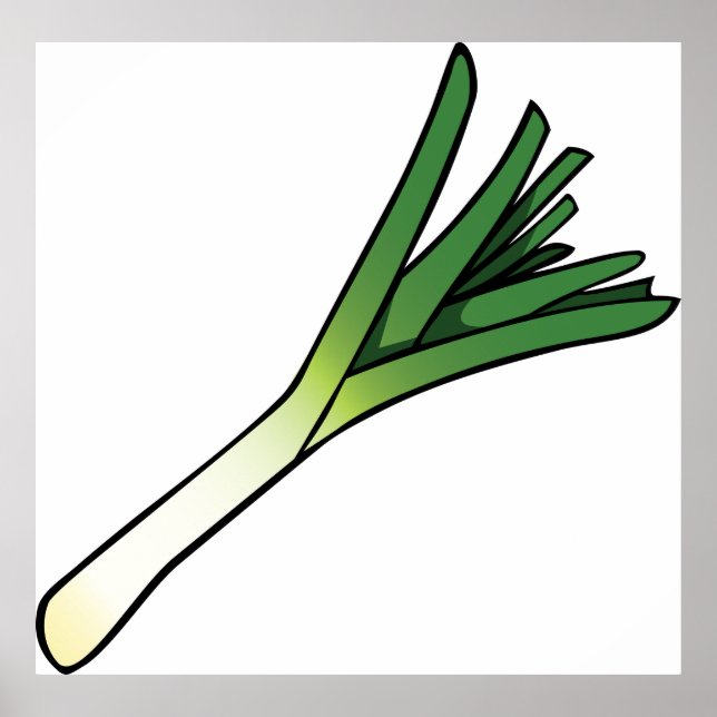 Leek Vegetable Poster (Framsidan)