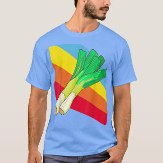 Leek Vegetables Food Vegan Vegetarian T Shirt