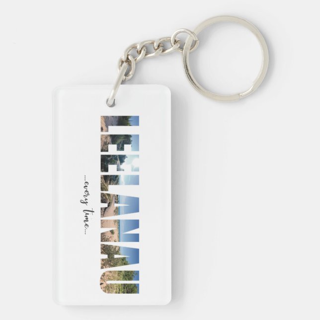 Leelanau Art Photography Acrylic Keychain (Baksidan)